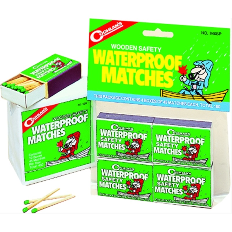 Coghlans Waterproof Matches | 4 Boxes