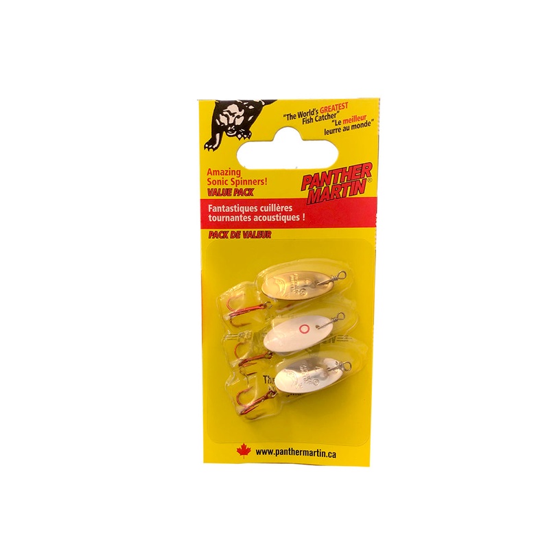 Panther Martin – ORIGINAL 3 PACK – TH RH 3 PCK – Red Treble Hook