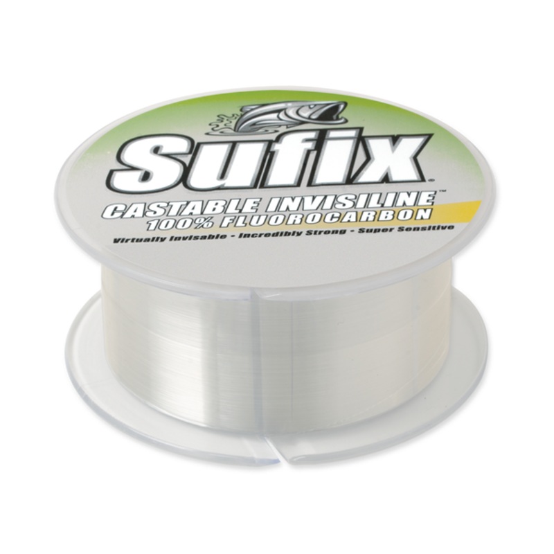 Sufix Castable Invisiline 100% Fluorocarbon Clear; 200 Yd. Spools