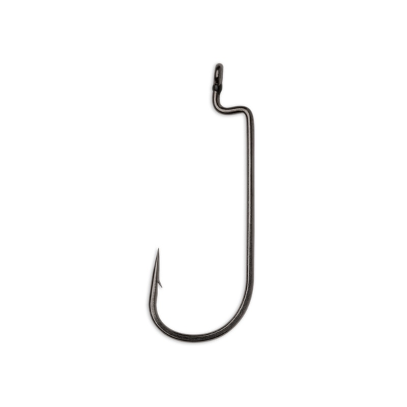 VMC Heavy Duty Worm 1/0; Black Nickel; 6 per pk