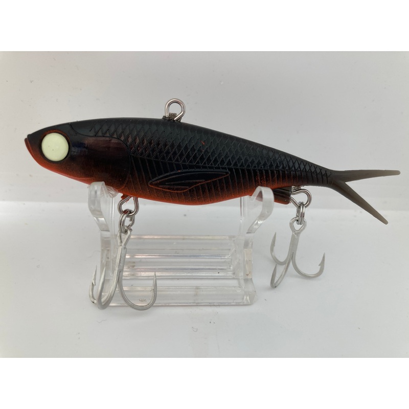 115mm / 35g Tough Wire Soft Vibe Lure ~ BLACK