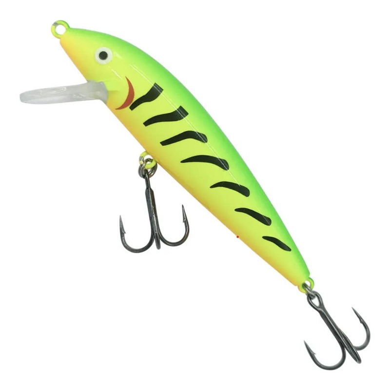85mm Bassking Trout Minnow – Fluro