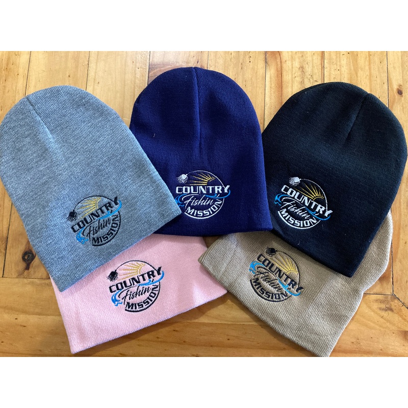 Country Fishin’ Mission – Embroidered Skull Cap Beanies