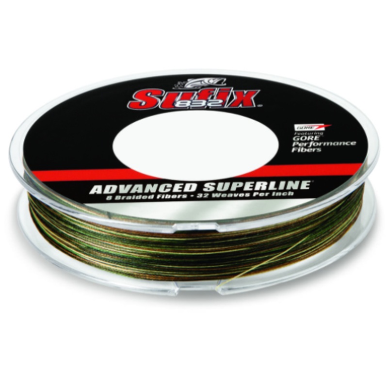 Sufix 832 Advanced Superline Camo; 150 Yd. Spools