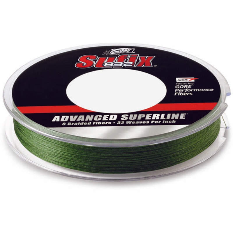 Sufix 832 Advanced Superline Lo-Vis Green; 150 Yd. Spools