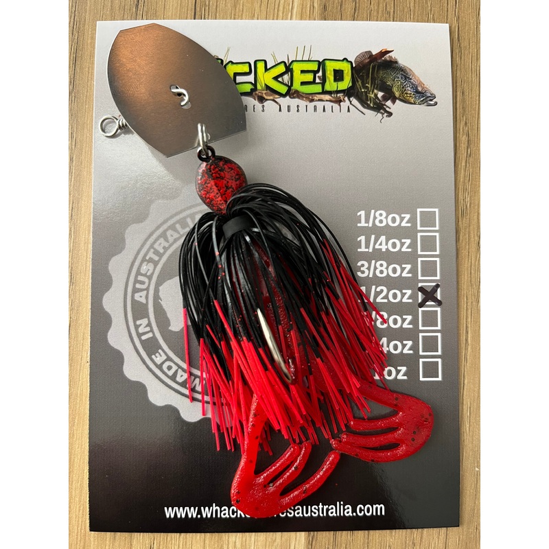 1/2oz Toad CHATTERBAIT ~ FIRETIP RED