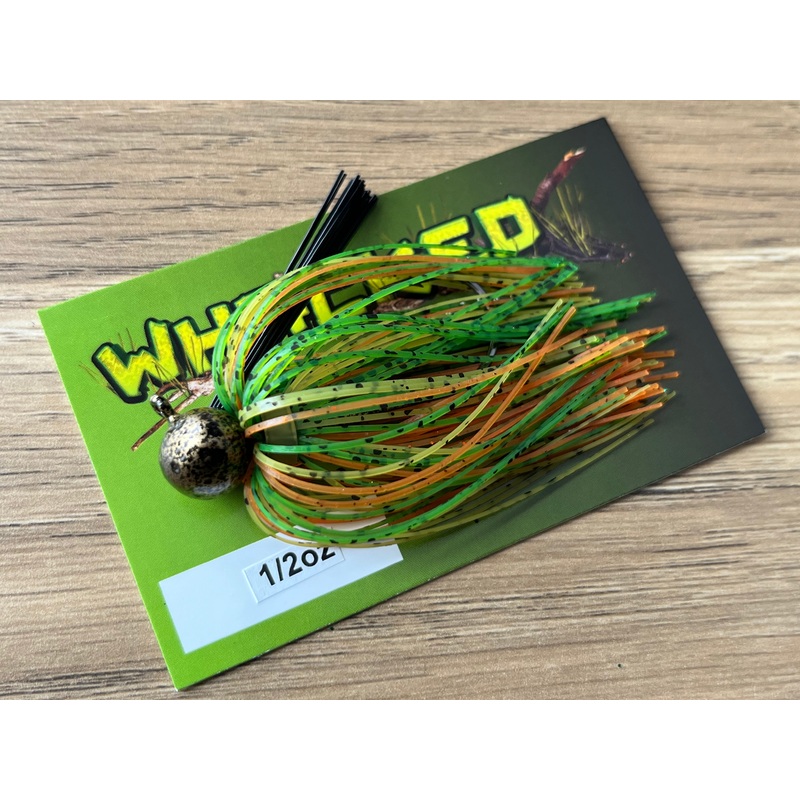 1/2oz WHACKED FOOTBALL JIG ~ NATURAL CITRUS