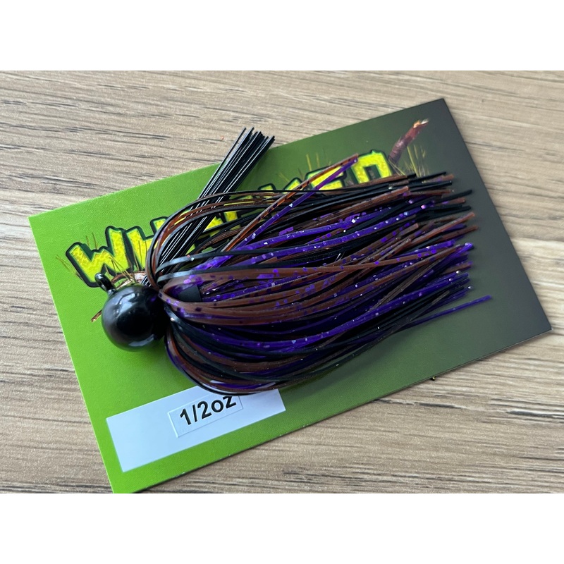 1/2oz WHACKED FOOTBALL JIG ~ NIGHT SKY PURPLE
