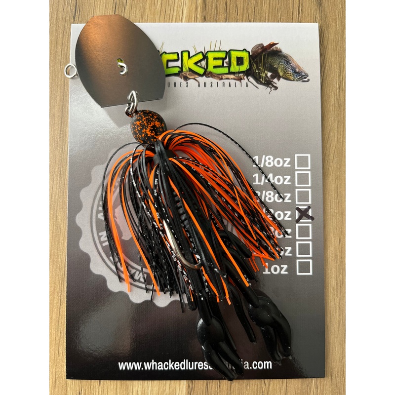 1/2oz Yabby CHATTERBAIT ~ BLACK VOLCANO