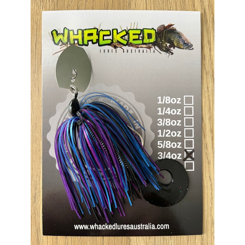 1/4oz Chatterbait ~ BRUISER ~ Grub Trailer