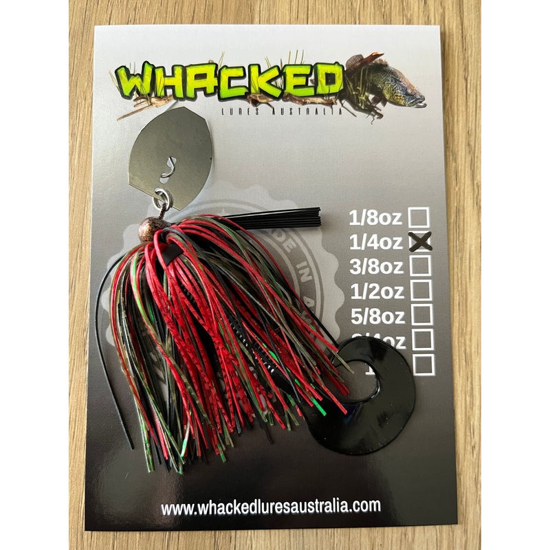 1/4oz Weedless Football Head Chatterbait ~ NATURAL PERCH ~ Grub Trailer