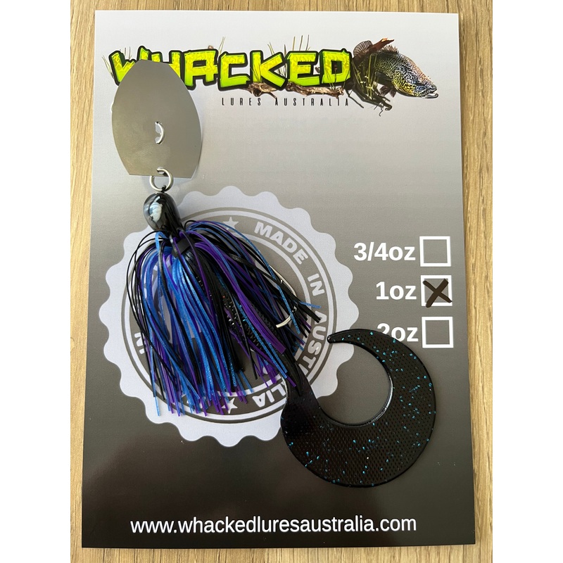 1oz CHATTERBAIT ~ BRUISER ~ 6 Grub Trailer
