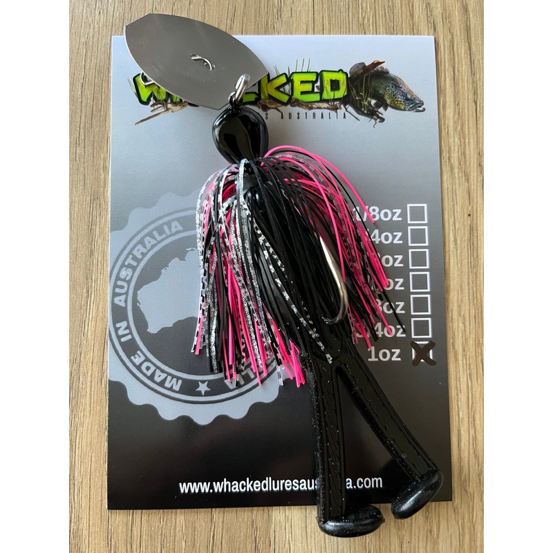 1oz Kicka Frog Chatterbait ~ SEXY WITCH BLACK