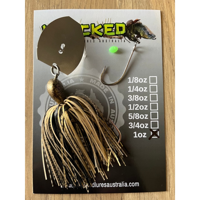 1oz ‘Rig your own Trailer’ Chatterbait Kit – BLACK & GOLD II