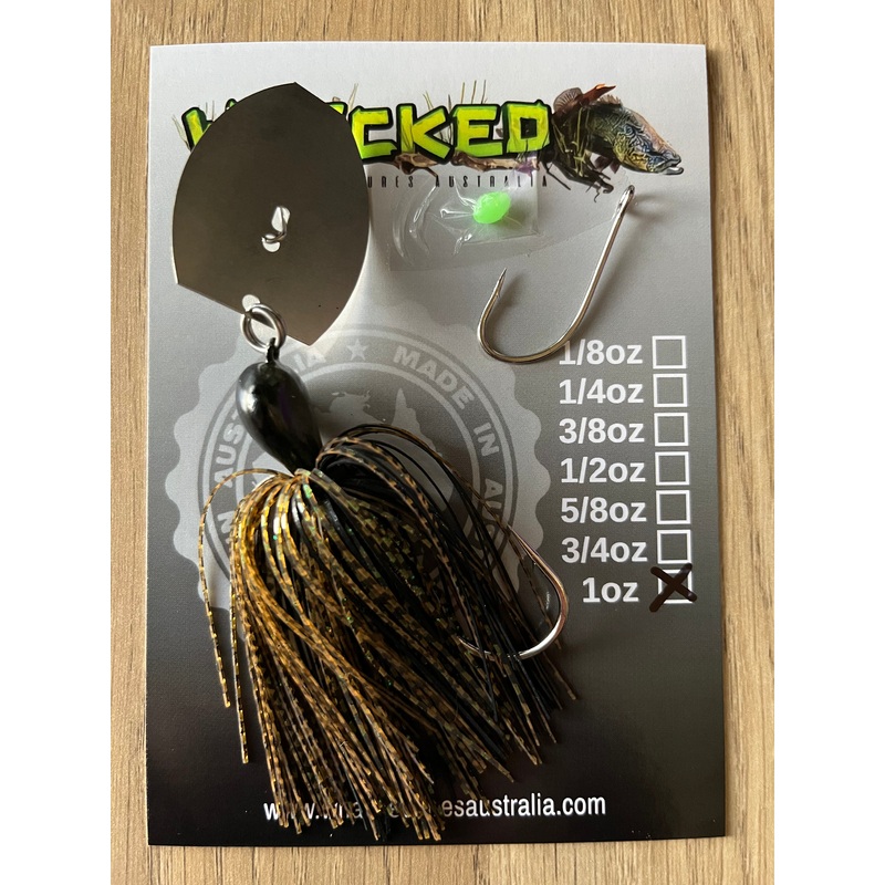 1oz ‘Rig your own Trailer’ Chatterbait Kit – GUPPY GREEN