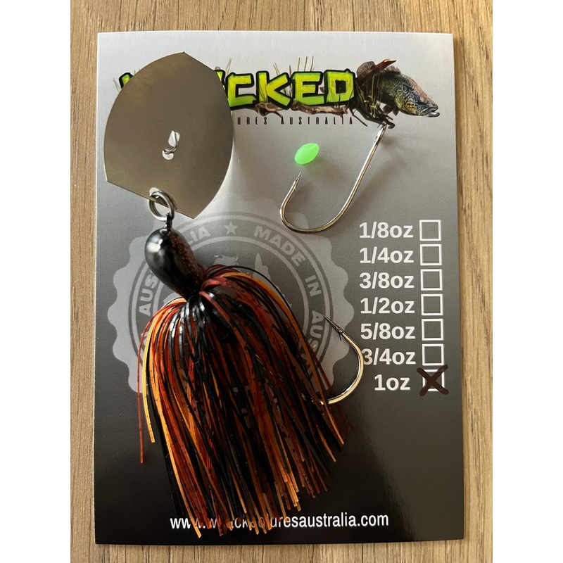 1oz ‘Rig your own Trailer’ Chatterbait Kit – RUSTIC ORANGE