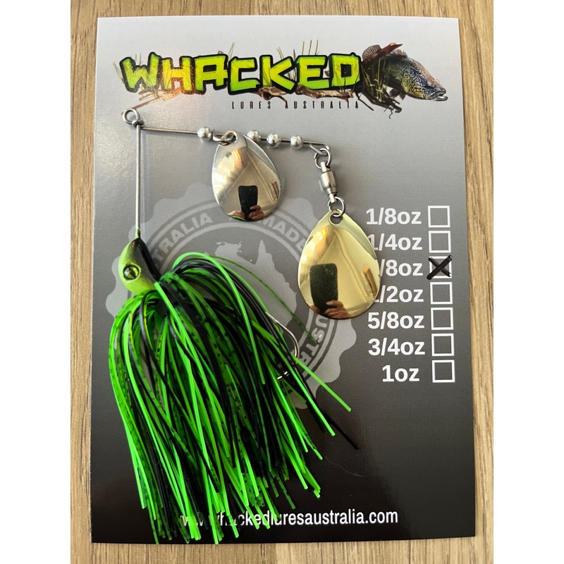 3/8oz Compact Spinnerbait ~ GOBLIN GREEN