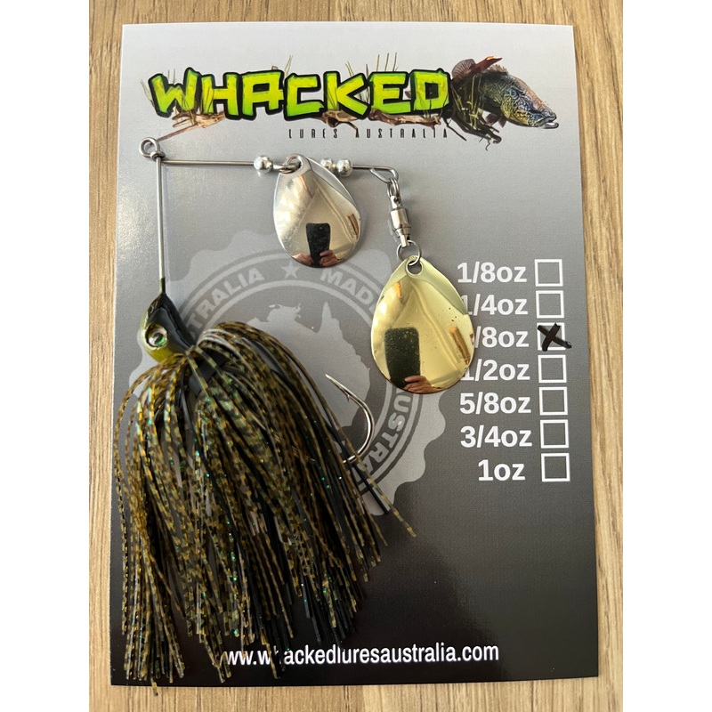 3/8oz Compact Spinnerbait ~ GUPPY GREEN