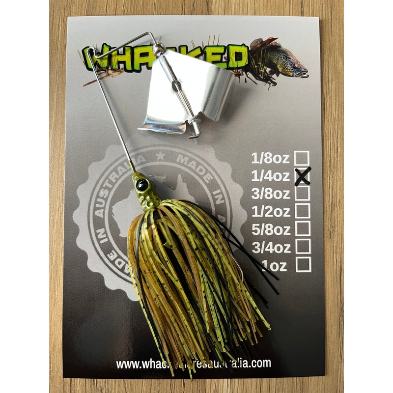 1/4oz ‘Bass Basher’ Buzzbait ~ GREMLIN GREEN