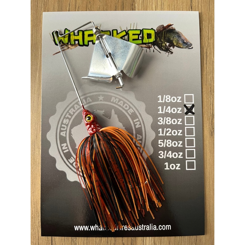 1/4oz ‘Bass Basher’ Buzzbait ~ RUSTIC ORANGE
