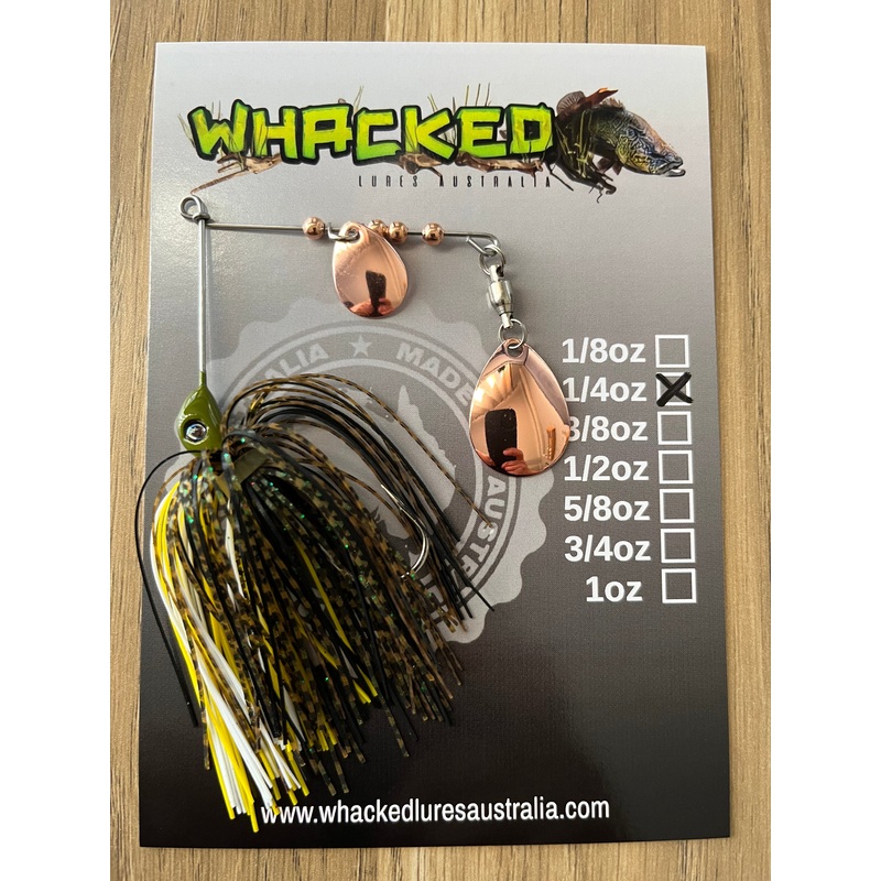 1/4oz Spinnerbait ~ MUZZA (Copper Blades)
