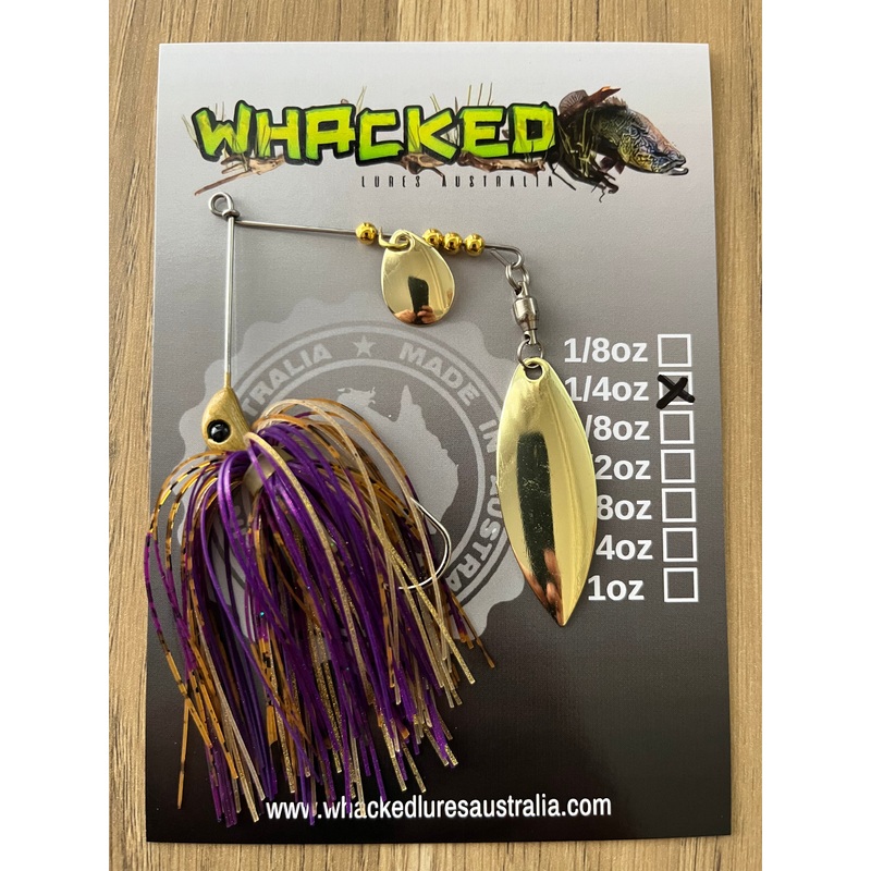 1/4oz Spinnerbait ~ REGAL GOLD (Gold Willow Blade)