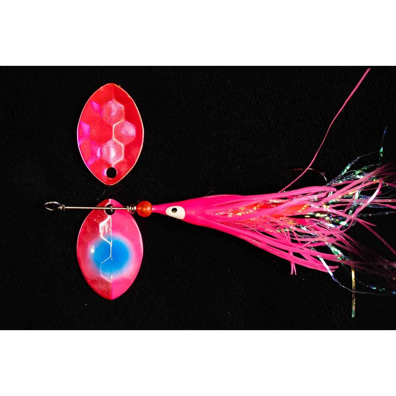#3.5 CA Cracky Taffy Salmon Spinner (Single spinner)