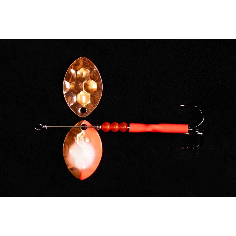 #3.5 Cascade  Copper Crimson Salmon spinner (single spinner)