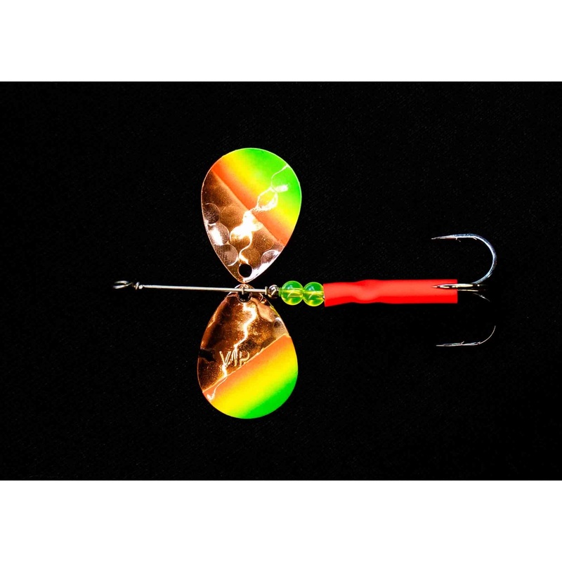 #3.5 Colorado DOUBLE Cop Mex Hat Salmon Spinner (Single Spinner)