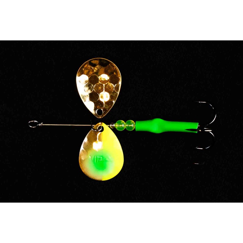 #3.5 Colorado Gold Grinch Salmon Spinner (Single Spinner)