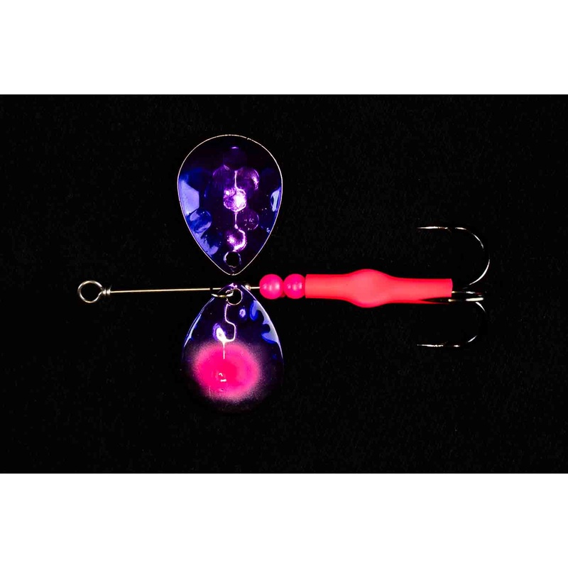3.5 Colorado Plum Crazy Salmon Spinner Spinner  (Single Spinner)