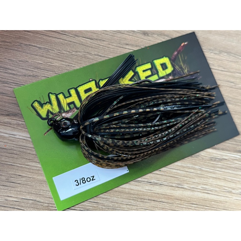 3/8oz WHACKED POISON TAIL JIG ~ GUPPY GREEN
