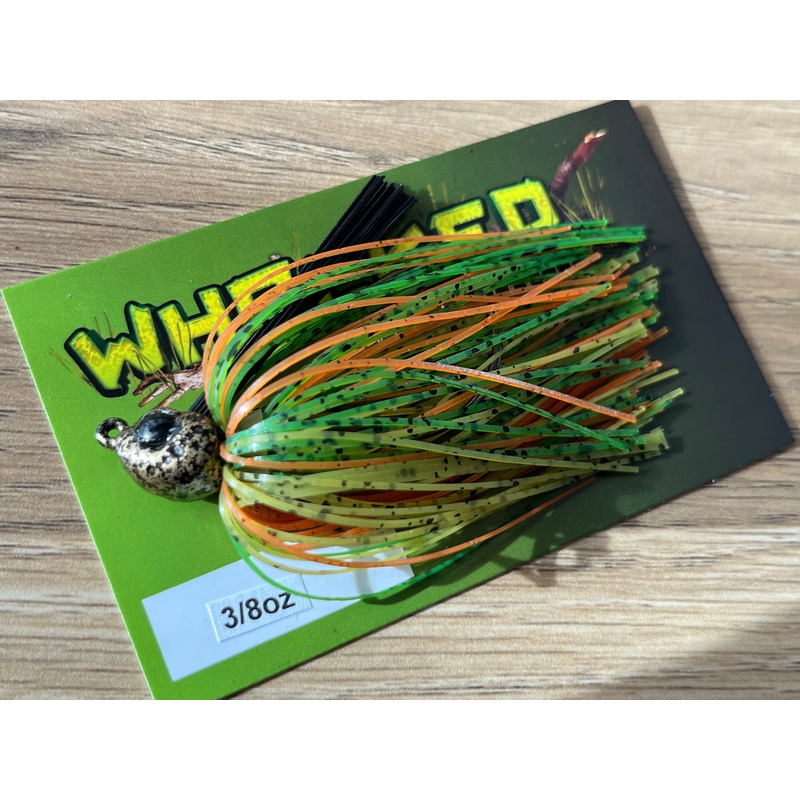 3/8oz WHACKED POISON TAIL JIG ~ NATURAL CITRUS