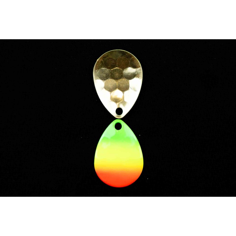 #3 Colorado Green Chartreuse Red Spinner Blade (single blade)