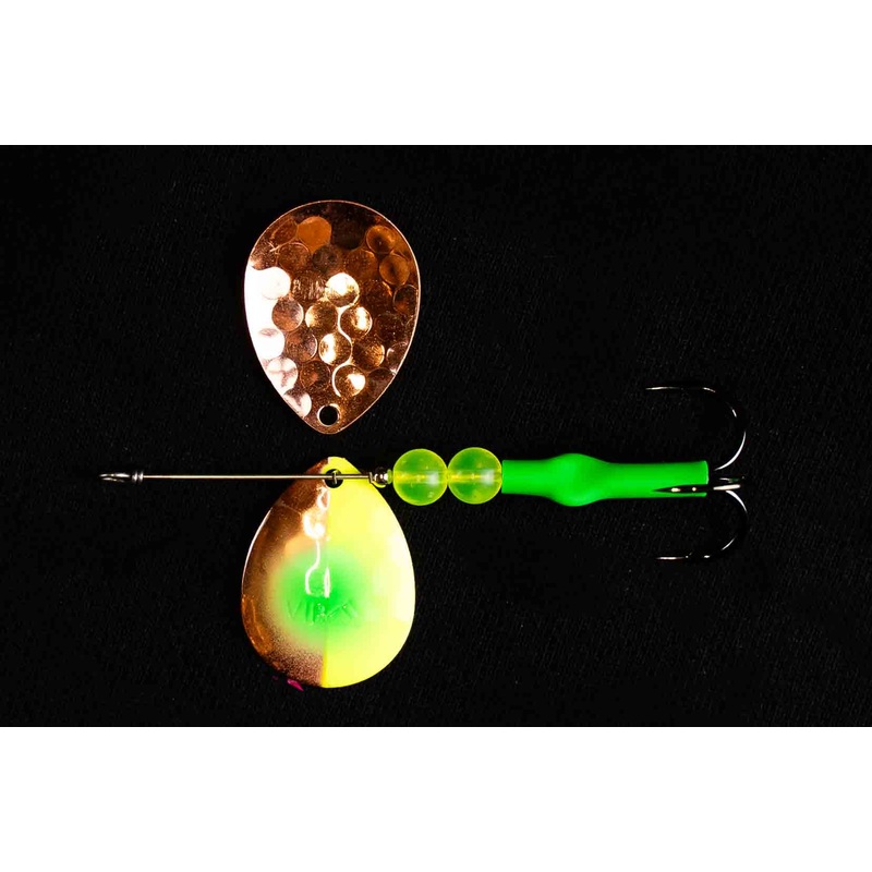 #4.5 Colorado Copper Grinch Salmon Spinner (single spinner)