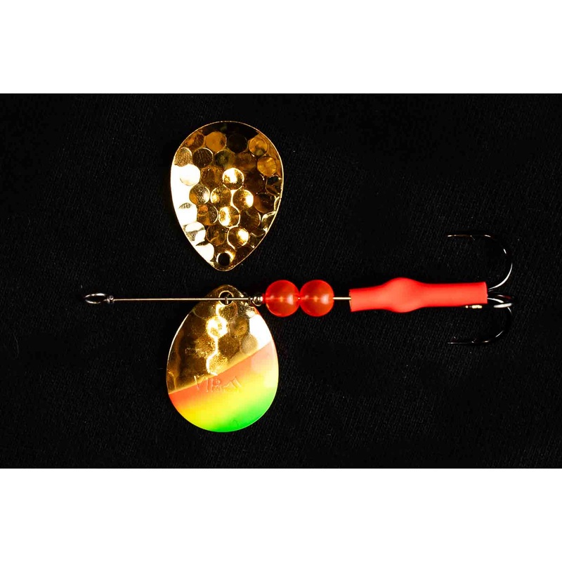 #4.5 Colorado Gold Mexican Hat  Salmon Spinner (single spinner)