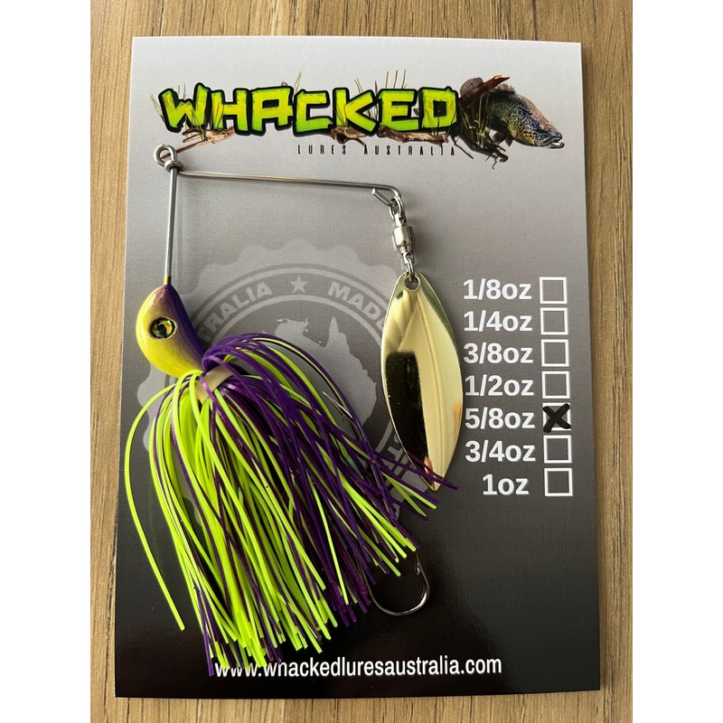 5/8oz Compact Single Willow Blade Spinnerbait ~ BAHAMA ~ Stinger Hook
