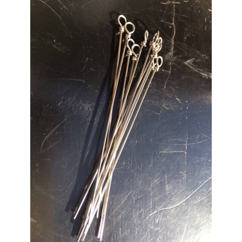 Looped 3 spinner Stainless Spinner wire (12 Pack)