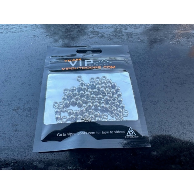 12 Pack Stainless Steel 6 bead chain swivels (100# Rating)