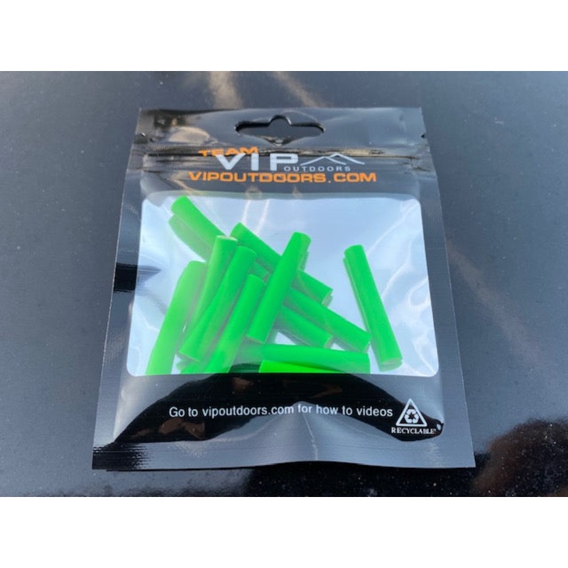 3/16x 1,1/8 Pre Cut GREEN Latex Tubing. (12 Per Pack)