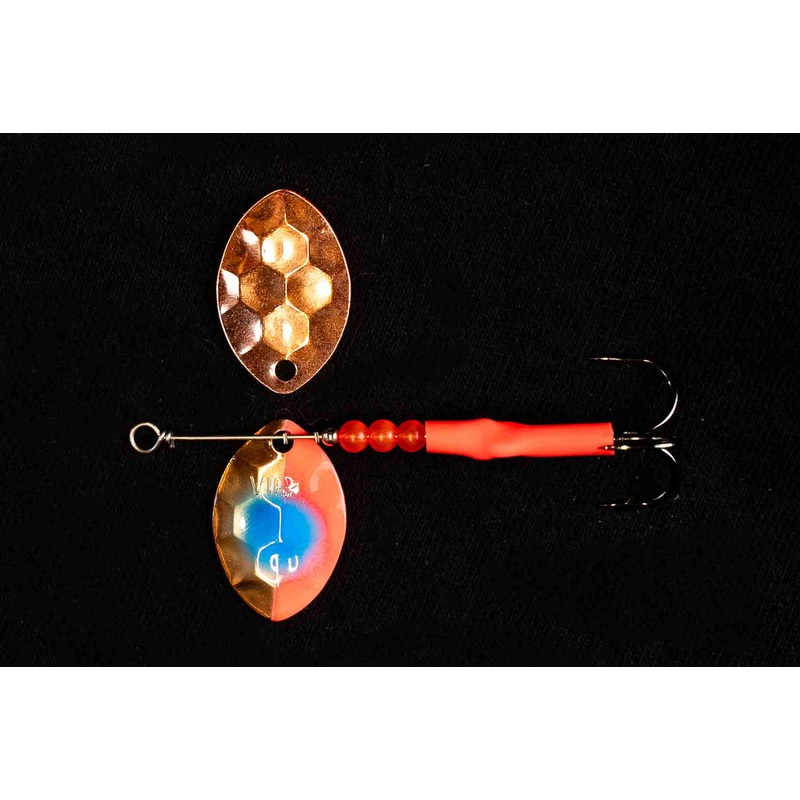 3.5 Cascade Copeper Ragin Cajun Salmon Spinner (single spinner)