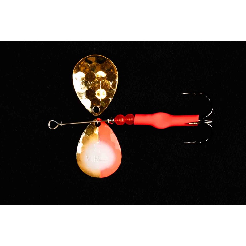 #3.5 Colorado Gold Crimson Salmon Spinner (Single Spinner)