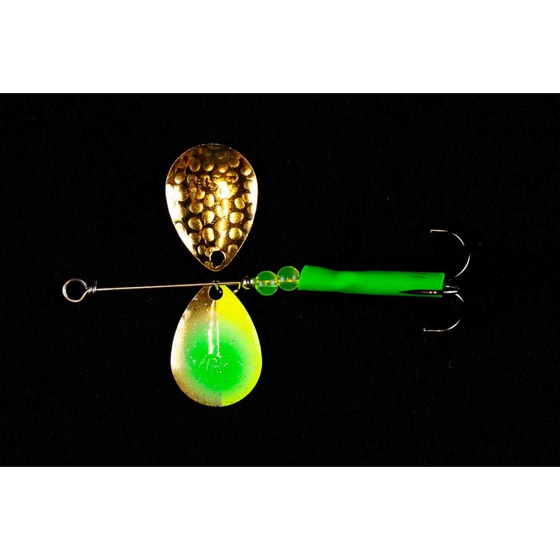 #3 Colorado Gold Grinch Salmon Spinner (Single Spinner)