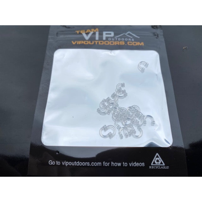 #3 White Fixed Plastic Clevis (24 Pack)