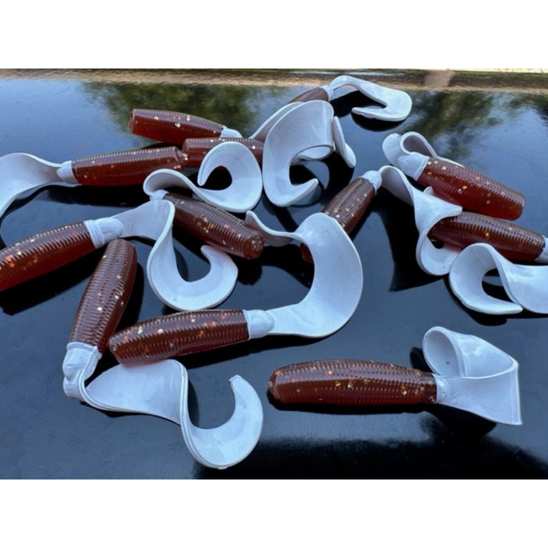 4 Root Beer w/ White Tail Curly Tail (12 Pack)
