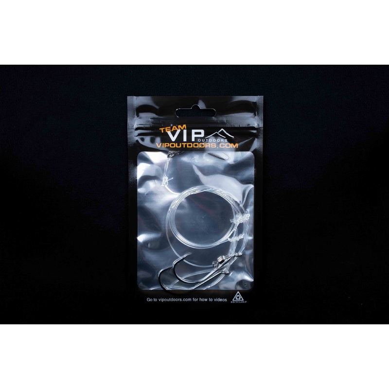 VIP Double Bare/Bait Hooks Dropper SetUp (60lb)