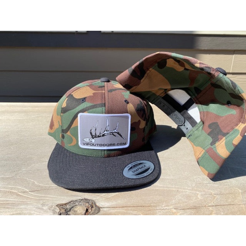 VIP Elk Hunter Hat, OG Camo w/Black bill Snap Back