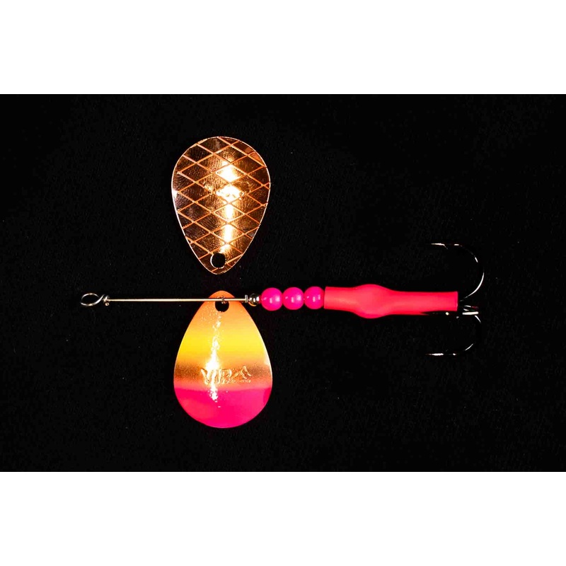 #3.5 BV Deep Cup Copper Pink TR Salmon Spinner (Single Spinner)