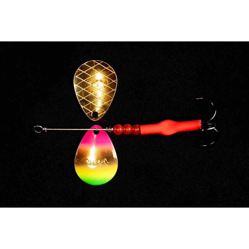 #3.5 BV Deep Cup Gold Coastal GTR Salmon Spinner.  (Single Spinner)