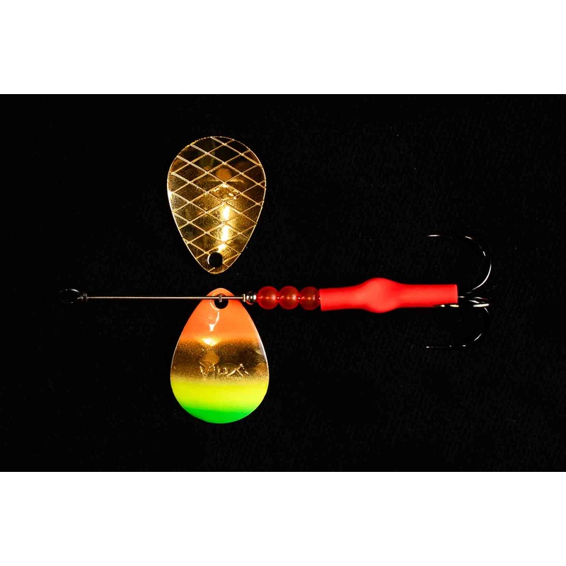 #3.5 BV Deep Cup Gold Willamette GTR Salmon Spinner.  (Single Spinner)